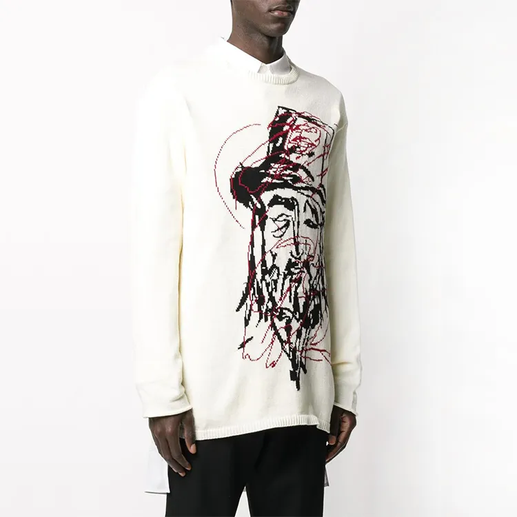 Yohji Yamamoto Sweaters Men Milk White-3