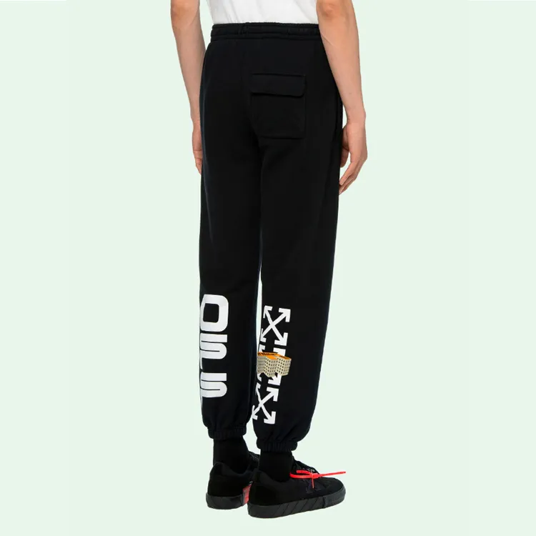 OFF WHITE Wavy Line Short Sweatpants-4