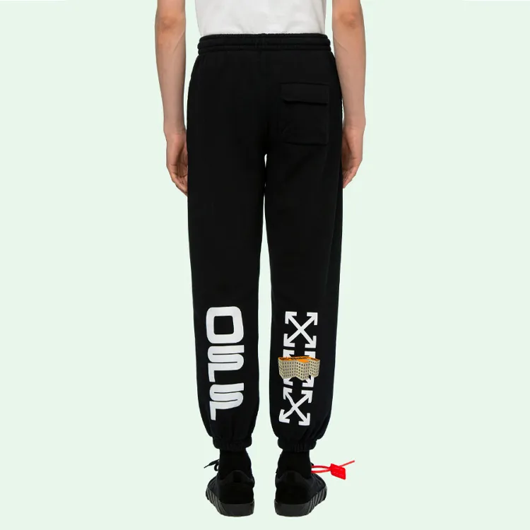 OFF WHITE Wavy Line Short Sweatpants-5