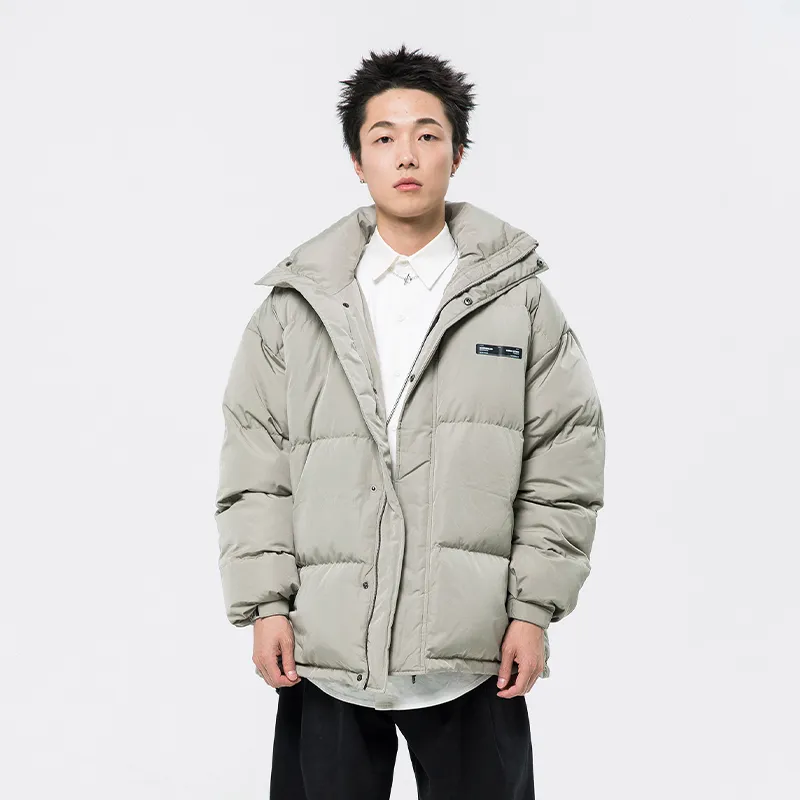 ROARINGWILD Down Jacket Unisex Silver Gray-2