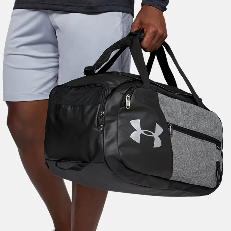 Under Armour Polyester Shoulder Bag, Crossbody Bag, Handbag Trumpets Unisex Black Gray-5