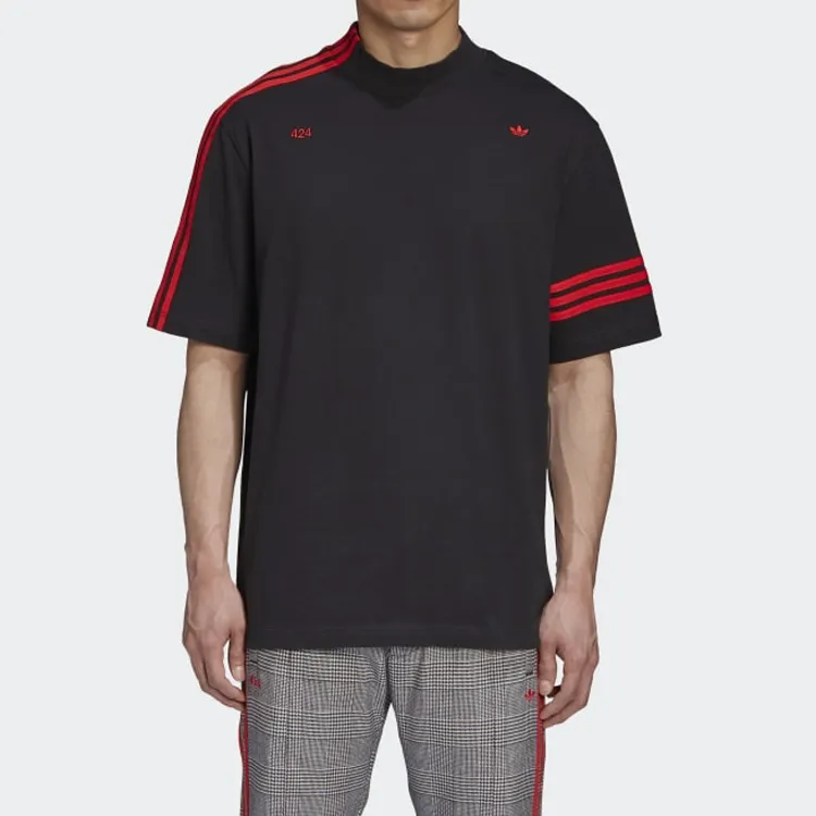Adidas Originals Set in Sleeve T Shirt Men's Black-2