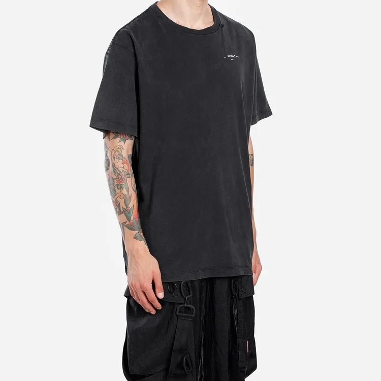 OFF WHITE Oversized Abstract Arrows Embroidered T Shirt-4