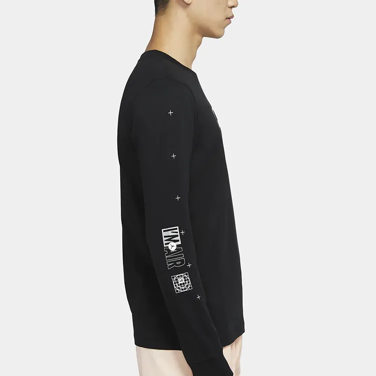 JORDAN Air T Shirts Men Black-3