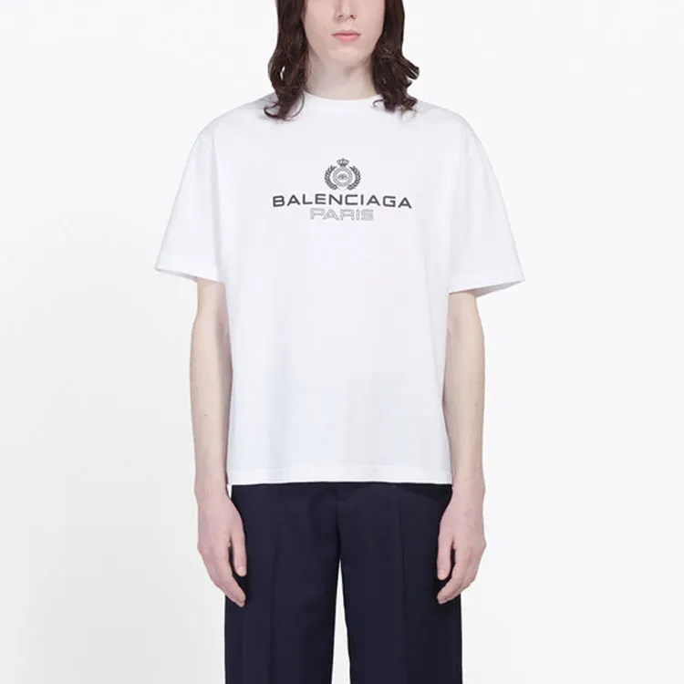 Balenciaga T Shirt Regular Fit Men's White-4