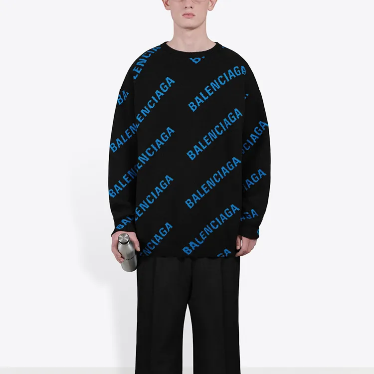Balenciaga Sweaters Men Black-2