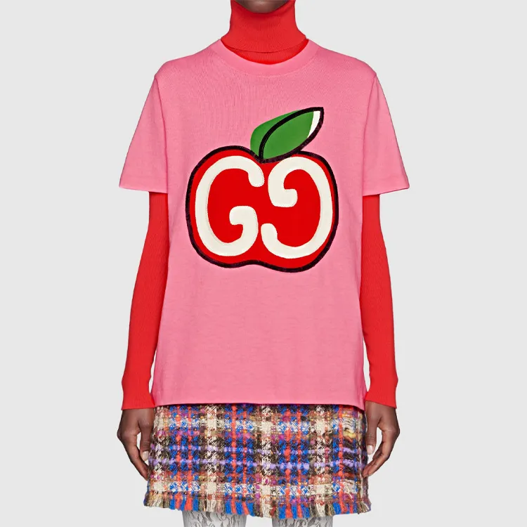 GUCCI Regular T Shirt Women's Pink-2