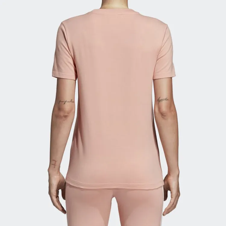 Adidas Originals Set in Sleeve T Shirt Women's Pink-3