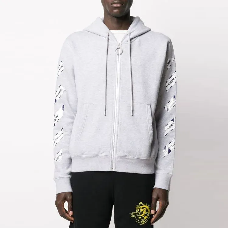 OFF WHITE Airport Tape Arrows Diag Over Hoodie-5