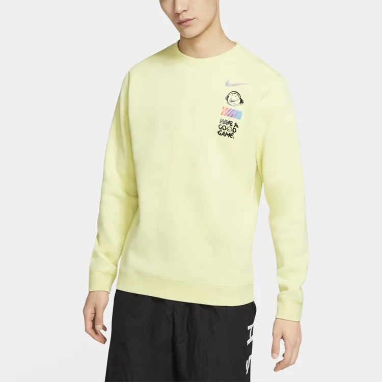 Nike Sweatshirts Men Orange Cyan-3
