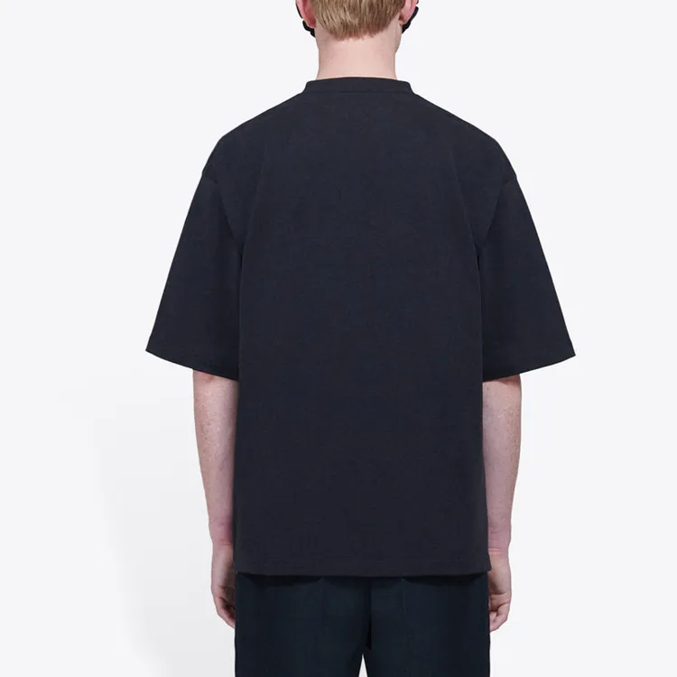 Balenciaga Loose Fit Style T Shirt Men's Black-4