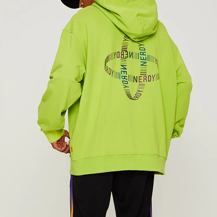 NERDY Loose Fit Regular Sweatshirt Unisex Green Yellow-3
