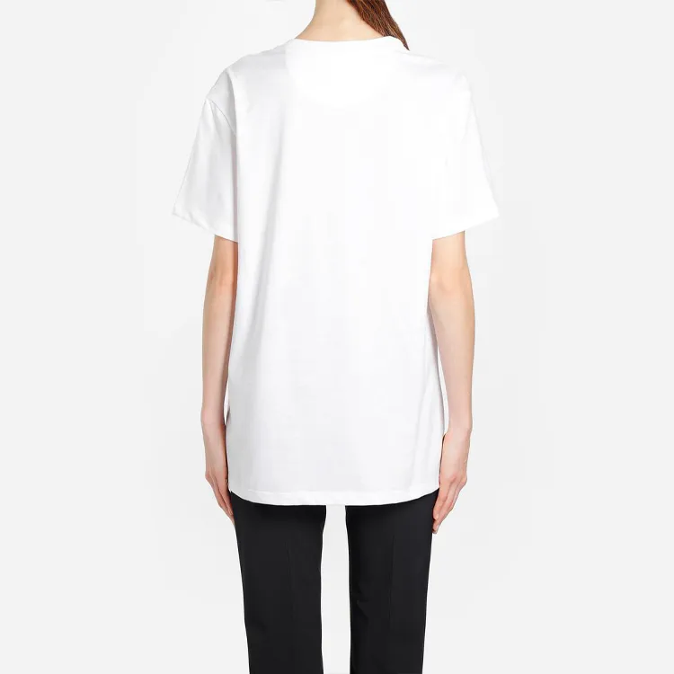 Valentino Vltn Print T shirt White/Black-4