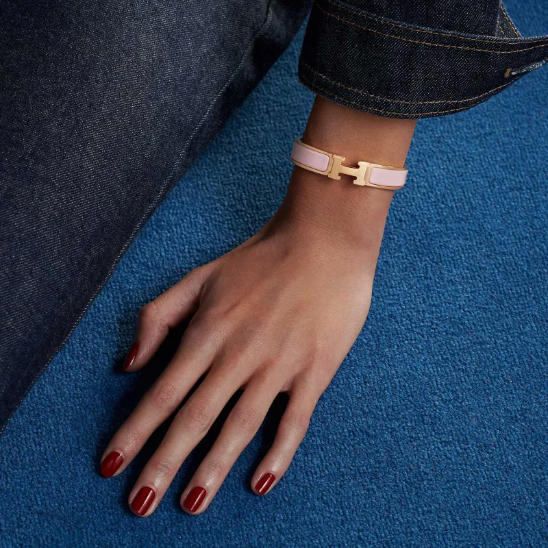HERMES Clic Enamel Bangles Women's-1
