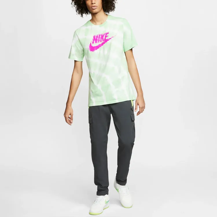 Nike Sportswear T Shirt Men's White/pale Grass Green-4