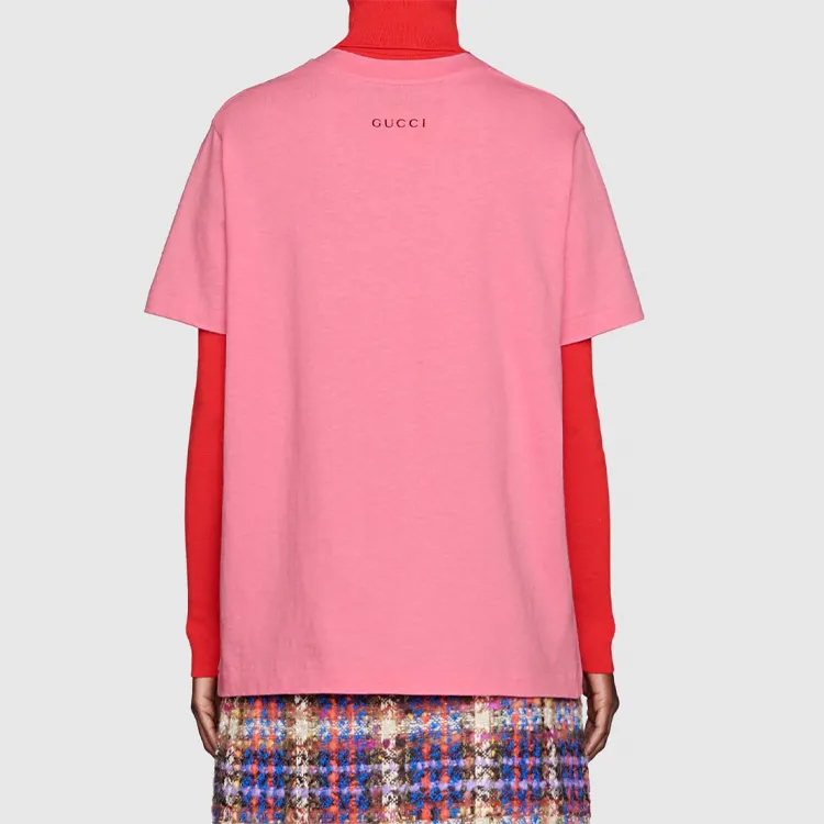 GUCCI Regular T Shirt Women's Pink-3