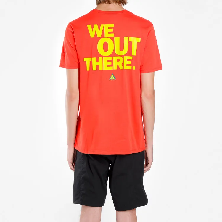 Nike ACG Set-in Sleeve T-Shirt Men's Red-3