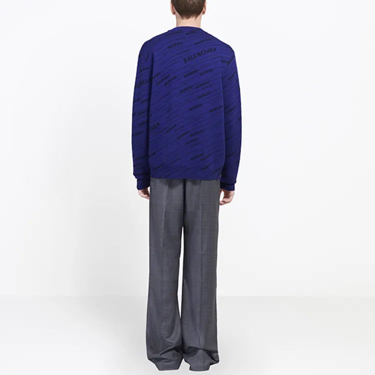 Balenciaga Sweaters Men Blue-3