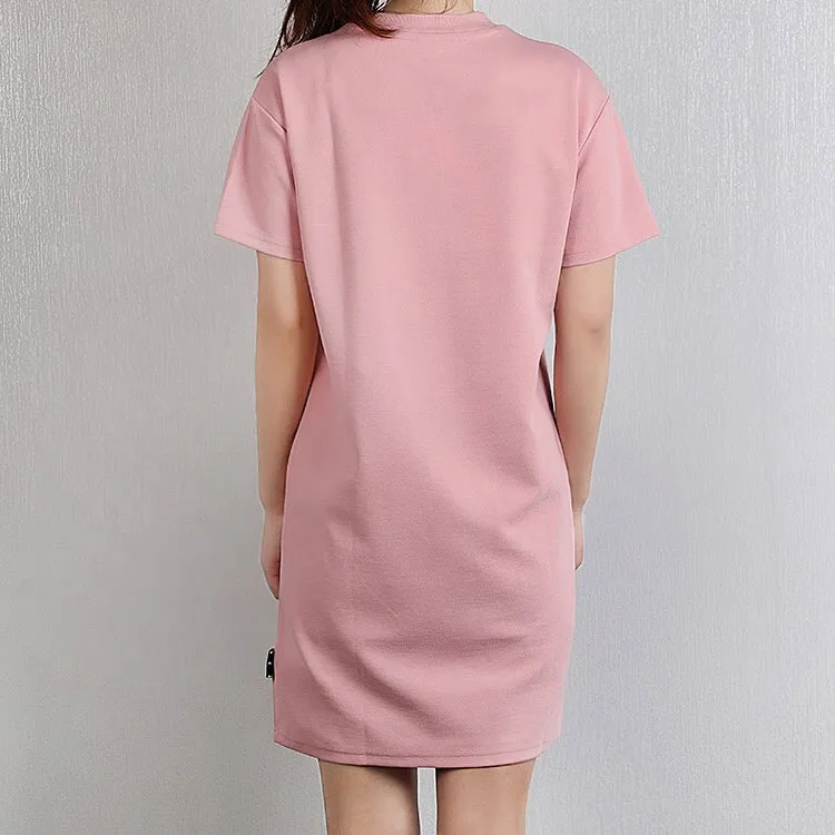PUMA Short Sleeved Dress Women's Pink-3