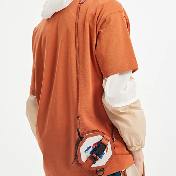 LiNing Polyester Crossbody Bag Shoulder Bag Unisex Camel-5