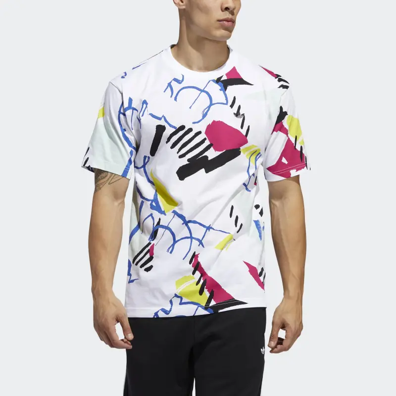 Adidas Originals Set in Sleeve T Shirt Men's-2