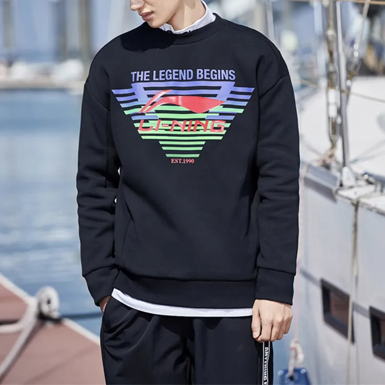 LiNing Sweatshirts Men Standard Black-2