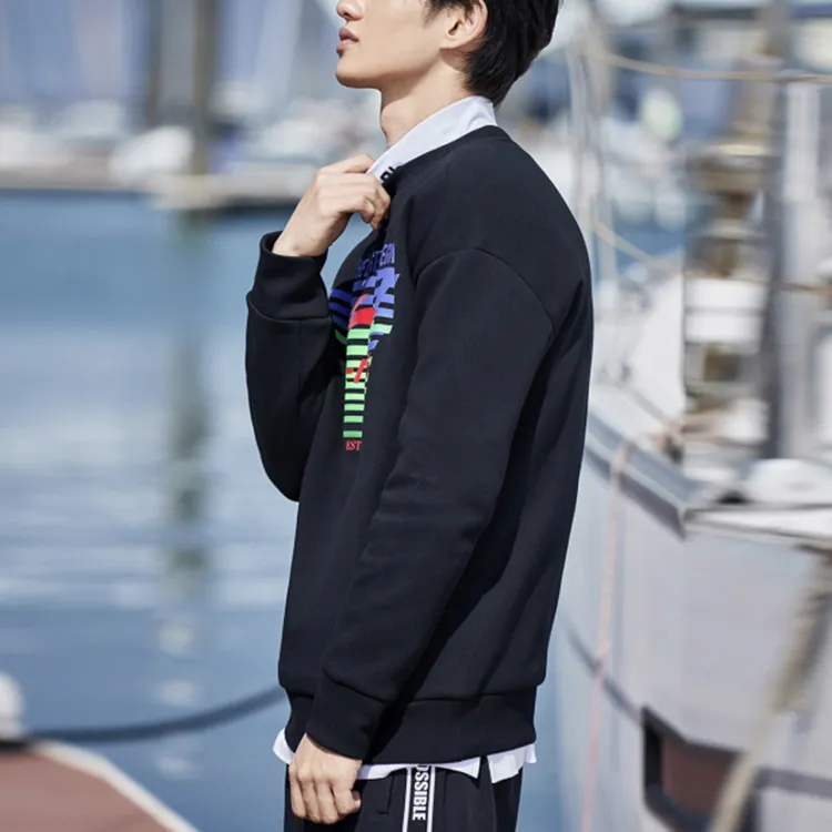LiNing Sweatshirts Men Standard Black-4
