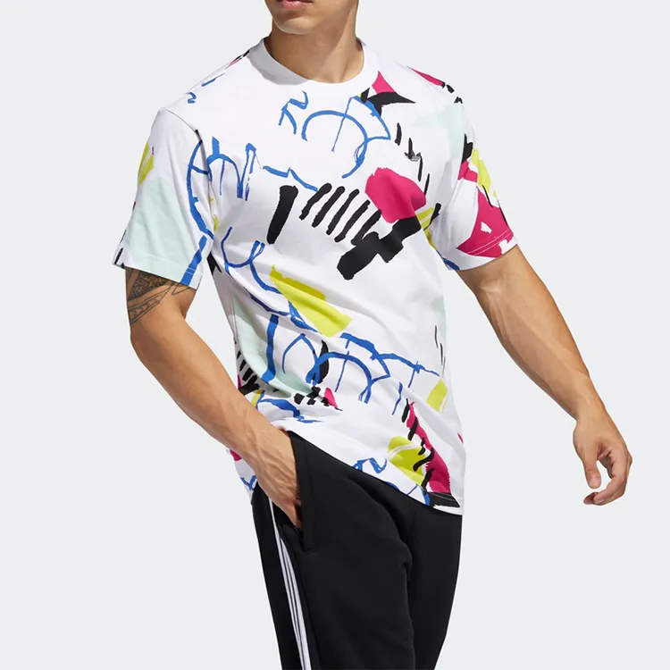 Adidas Originals Set in Sleeve T Shirt Men's-4