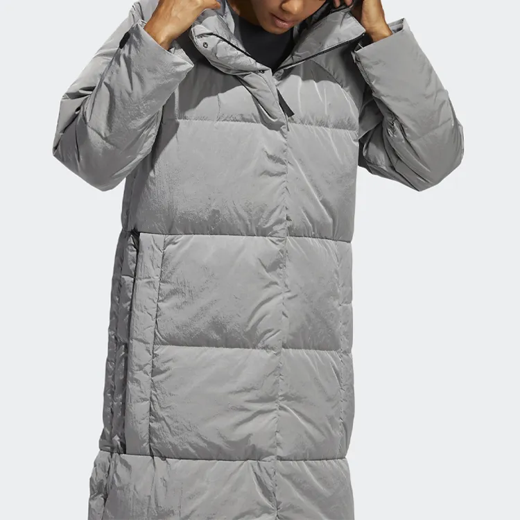 Adidas Down Jackets Women's Gray-2
