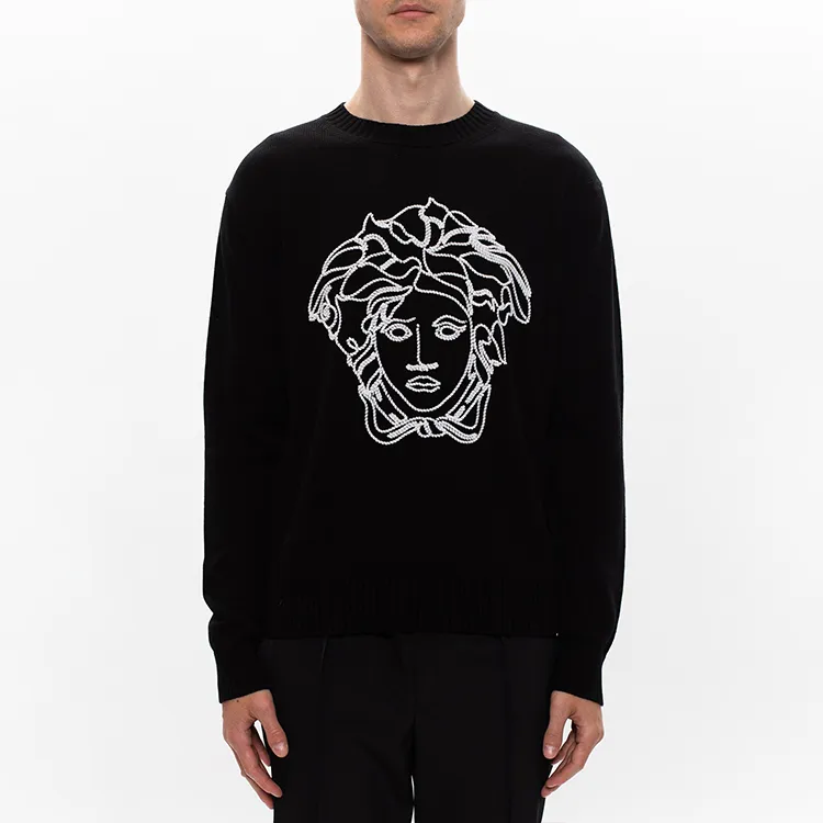 VERSACE Sweaters Men Black-2