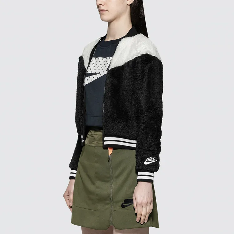 Nike Velvet Jackets Women's Black/White-5