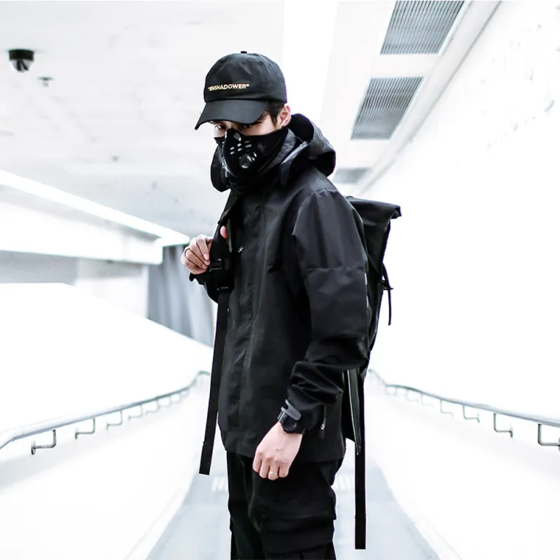 ENSHADOWER Windbreaker Jacket Unisex Black-3