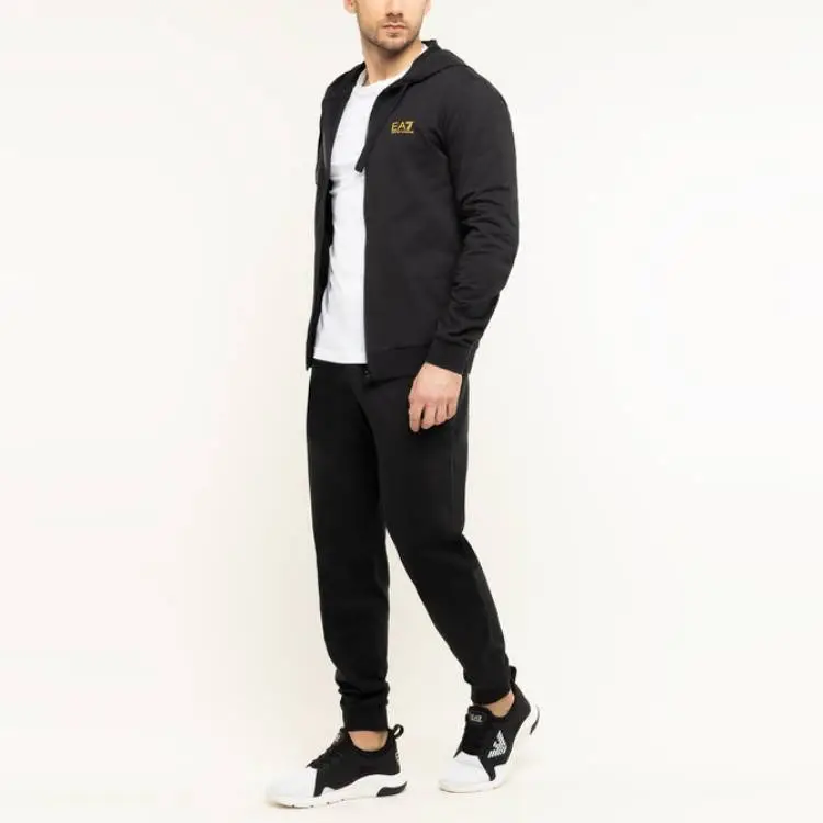 EMPORIO ARMANI Logo Print Hooded Jacket-6