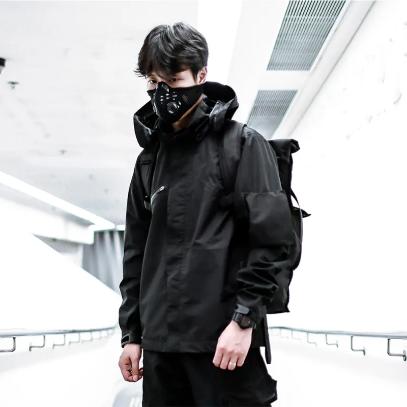ENSHADOWER Windbreaker Jacket Unisex Black-2