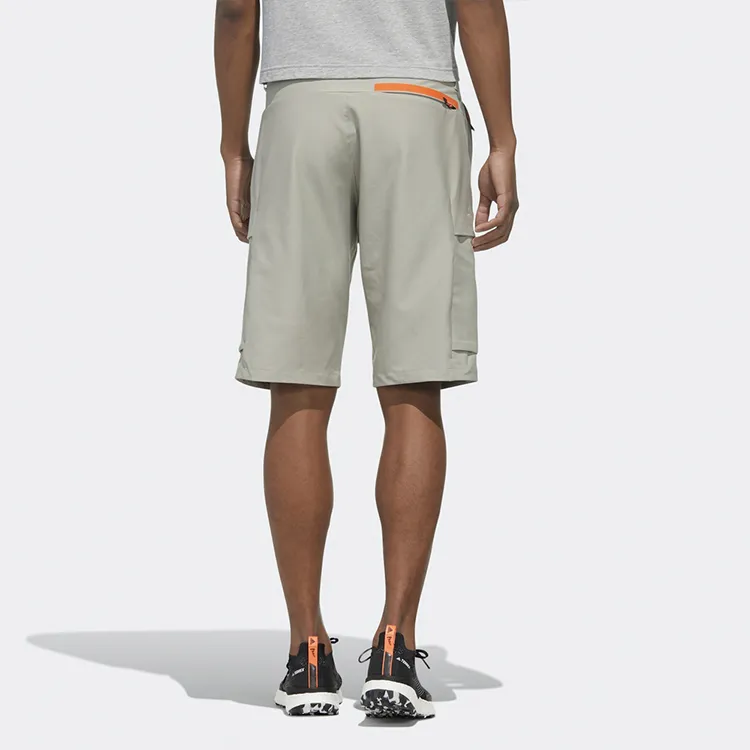 Adidas Casual Shorts Men Leather Gray-4