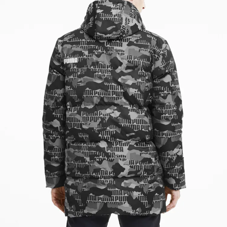 PUMA Attempt Padded Down Jackets Men Black Camouflage-3