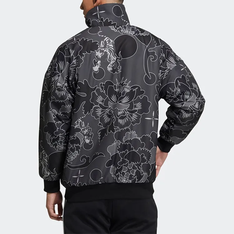 Adidas Velvet Jackets Men Track Gray-5
