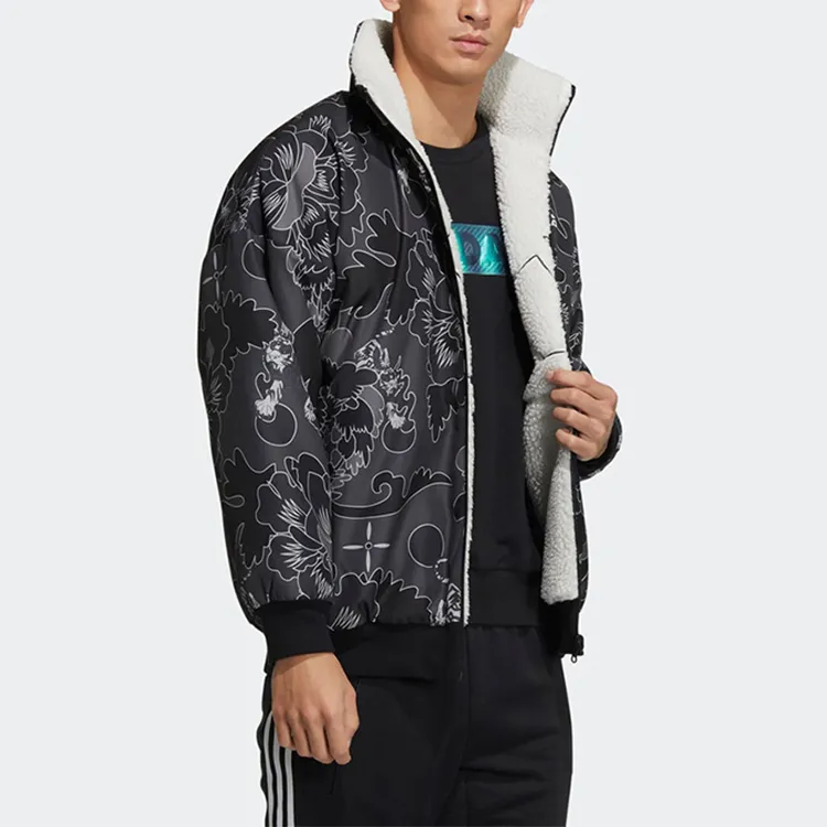 Adidas Velvet Jackets Men Track Gray-6
