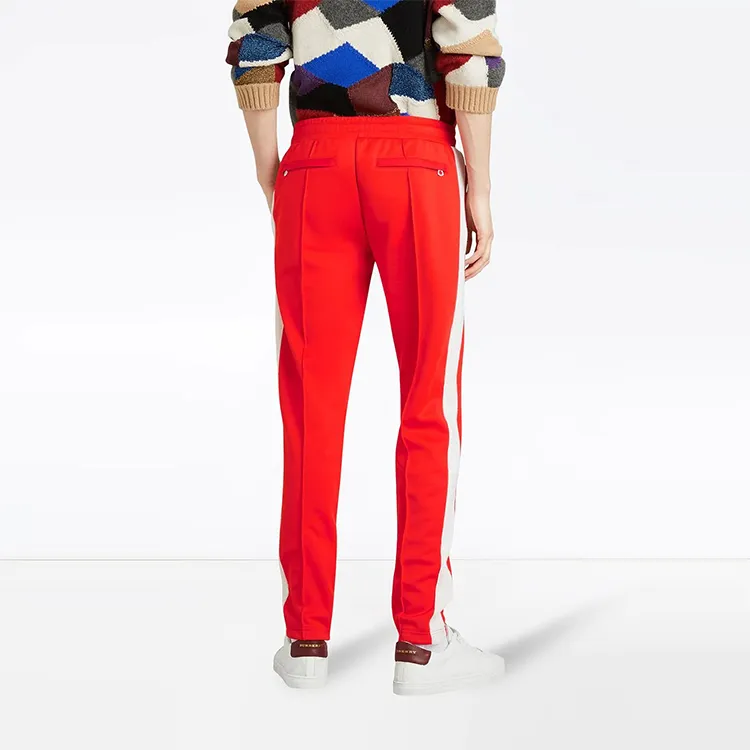 Burberry Knitted Sweatpants Men Red-1