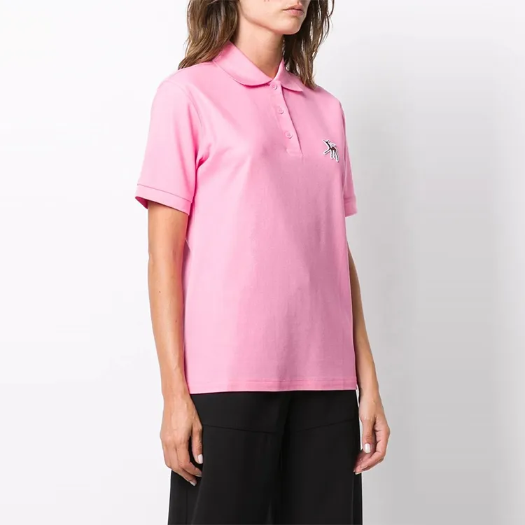 Burberry Polo Shirt Women's Pink-3