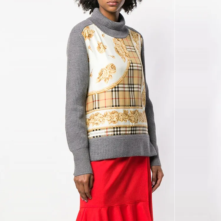 Burberry Sweaters Women's Gray-3