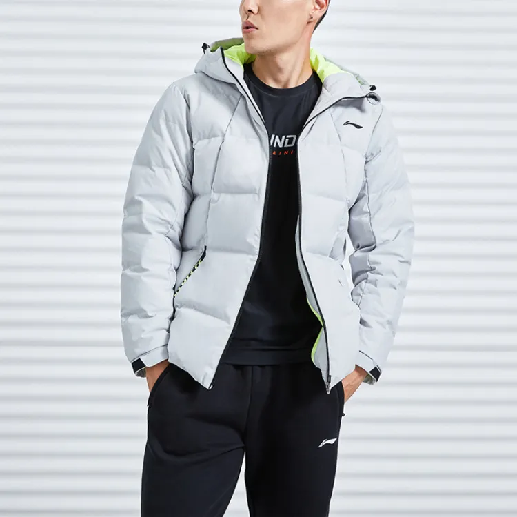 LINING Down Jackets Men Gray-2