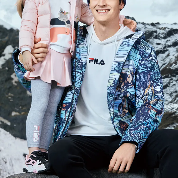 FILA Down Jackets Men Forget Me Not Blue-4