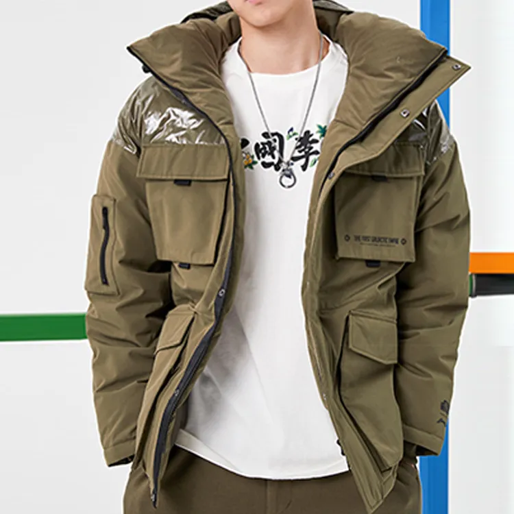 LiNing Down Jacket Men's Army Green-3