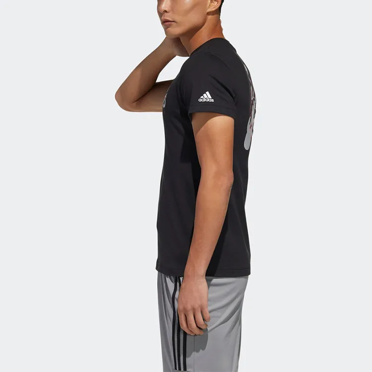 Adidas Set-in Sleeve T-Shirt Men's Black-2