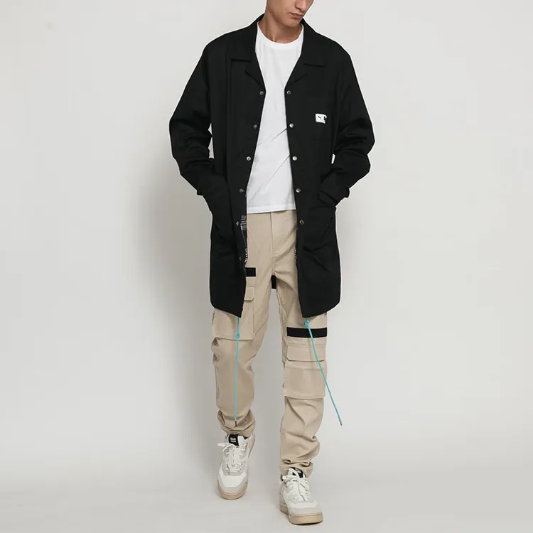Rhude X PUMA X RHUDE Trench Coats Men Black-4