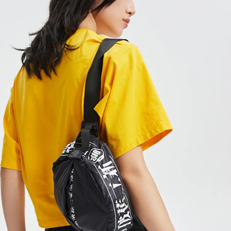 LiNing Hajime Murakami Collaboration Polyamide Fanny Pack Regular Unisex Black-3