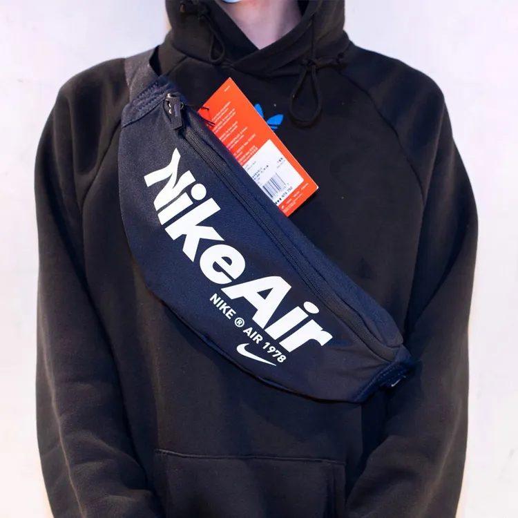 Nike Heritage Polyester Sling Bag Fanny Pack Regular Unisex Dark Blue-1