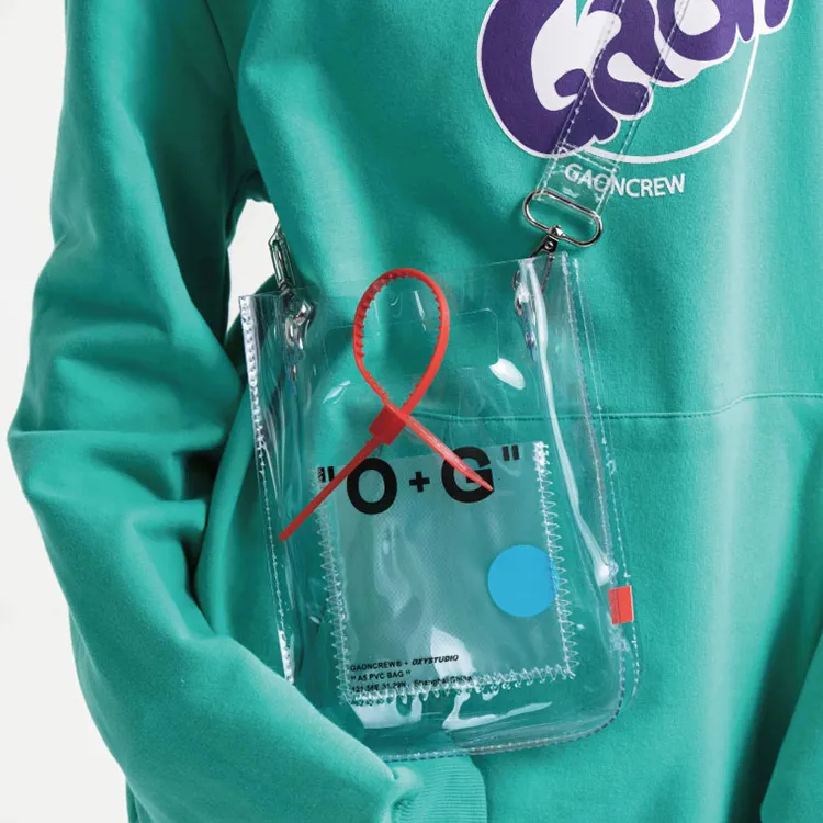 GAONCREW OXY Collaboration PVC Sling Bag Shoulder Bag Crossbody Bag Regular Unisex Transparent-3