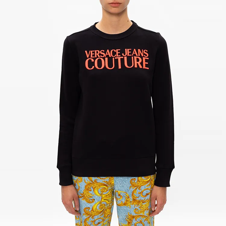 VERSACE JEANS COUTURE Sweatshirts Women's Black-4